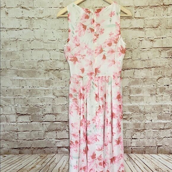 Leith sleeveless floral chiffon maxi dress - Picture 6 of 7
